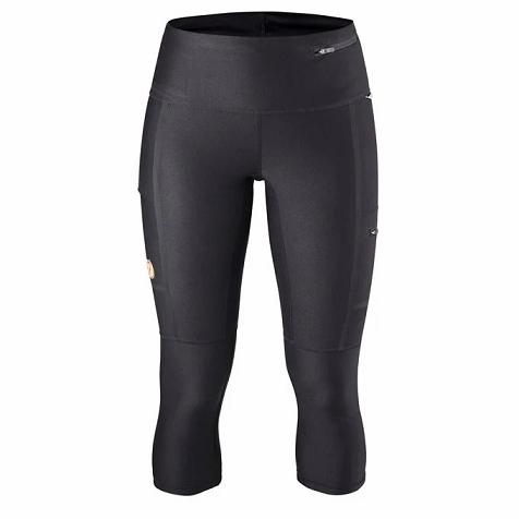 Fjallraven Women Abisko Trekking Tights Black PH209501 Philippines